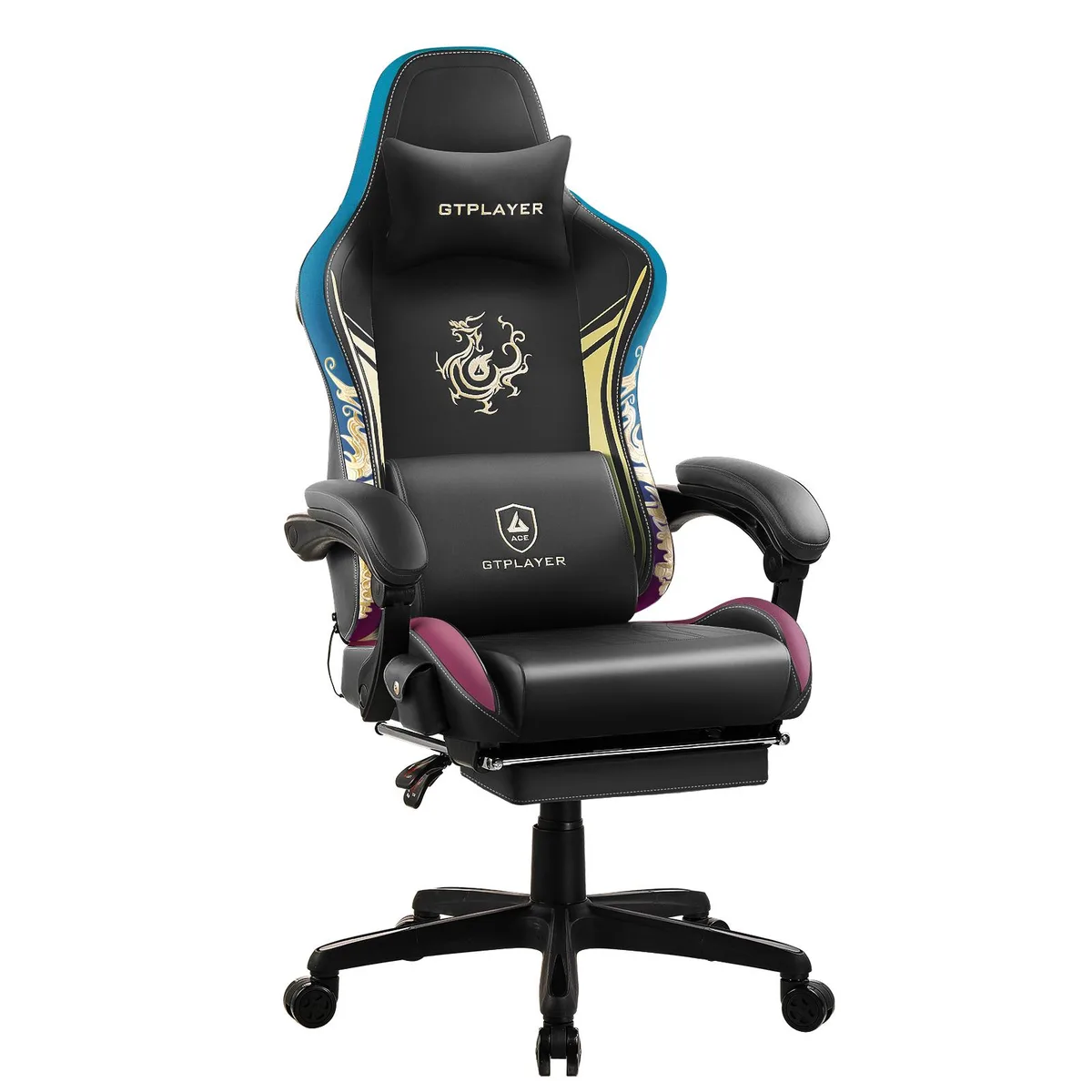 GTPLAYER GTPLAYER Dragon Series Gaming Chair Bluetooth 5.1 Black — product photo