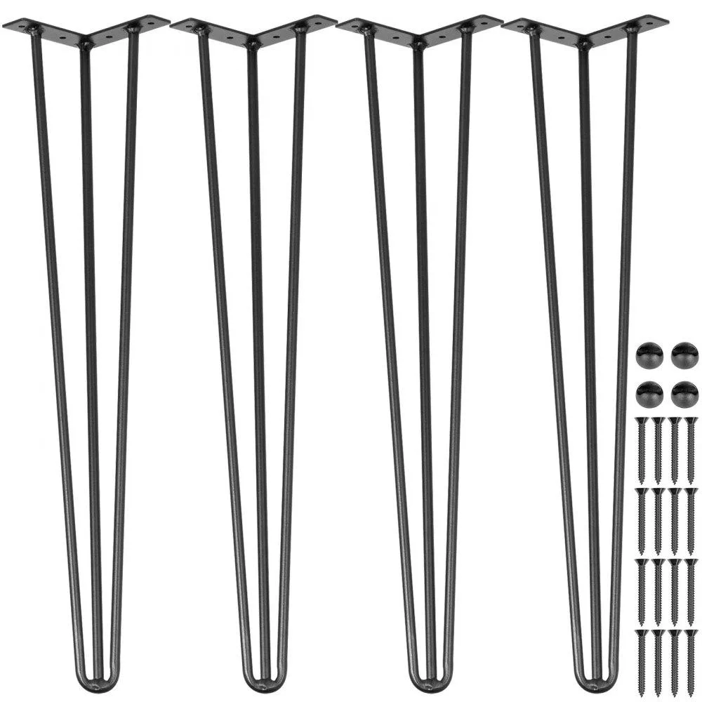 VEVOR VEVOR Hairpin Table Legs 22" Black Set of 4 — product photo