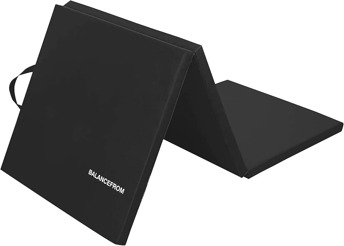 TAURKENAM TAURKENAM 6x2 ft 3-Panel Folding Gymnastics Mat 1.5 in home gym — product photo