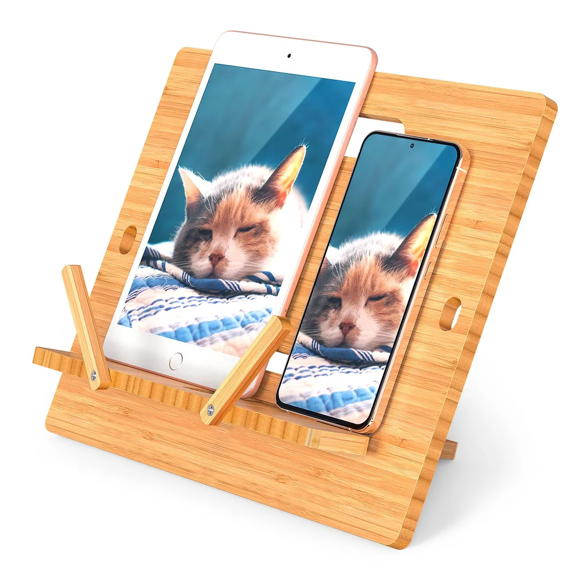 Beebo Beabo Beebo Beabo Bamboo Adjustable Phone Tablet Stand — product photo