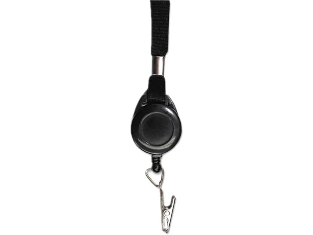 Advantus Advantus 75549 Lanyard Retractable Reel 36" Black 12/Box — product photo