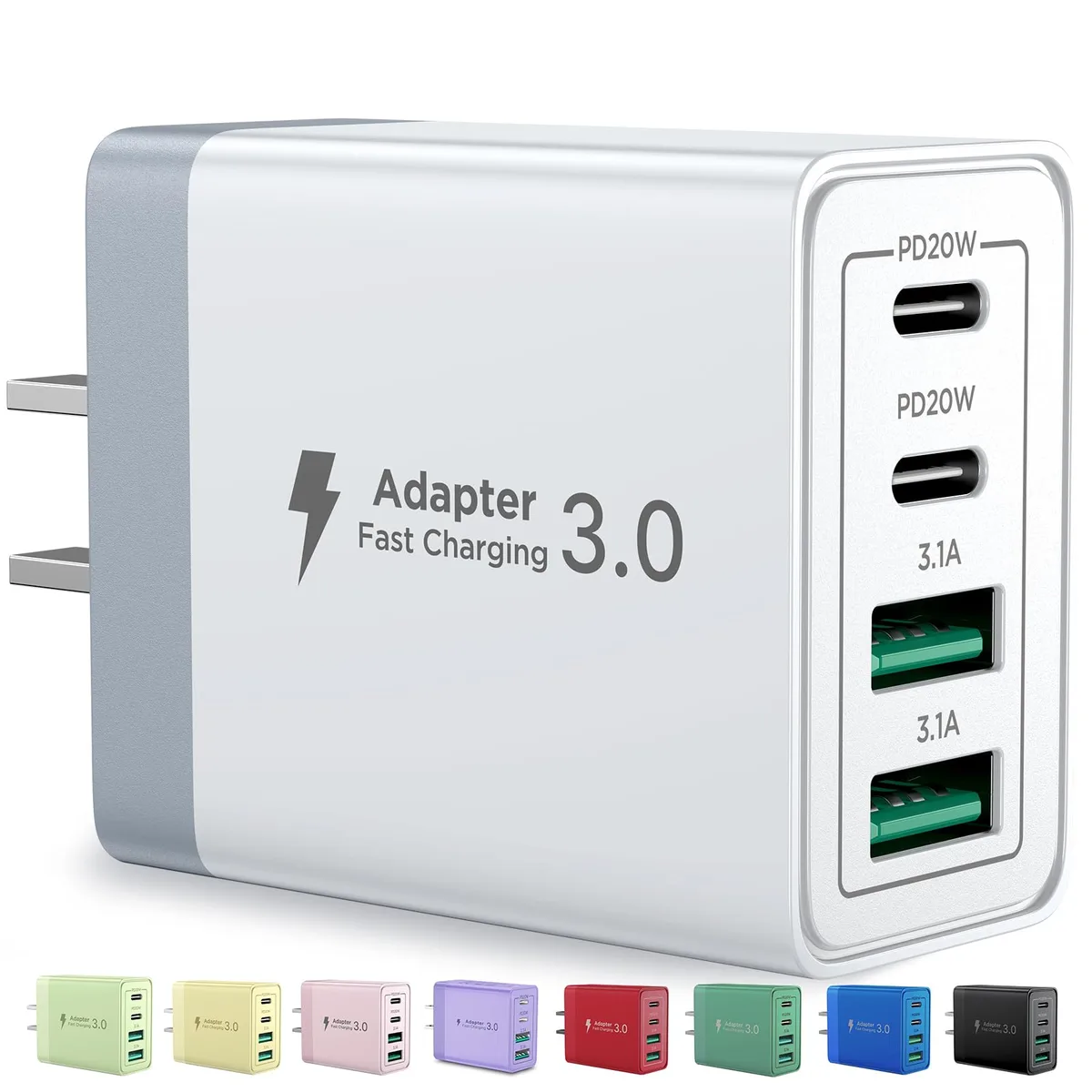 No Sew No Sew RE-PD3504 40W 4-Port USB Charger White — product photo
