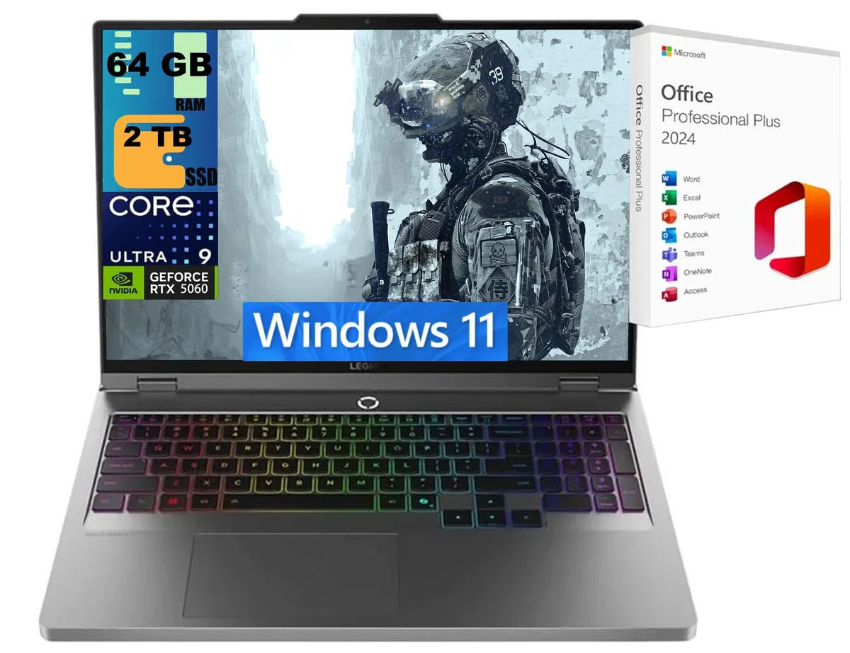 Lenovo Lenovo Legion 5i 16 Raider Gray Intel Core Ultra 9 275HX RTX 5060 gaming laptop — product photo