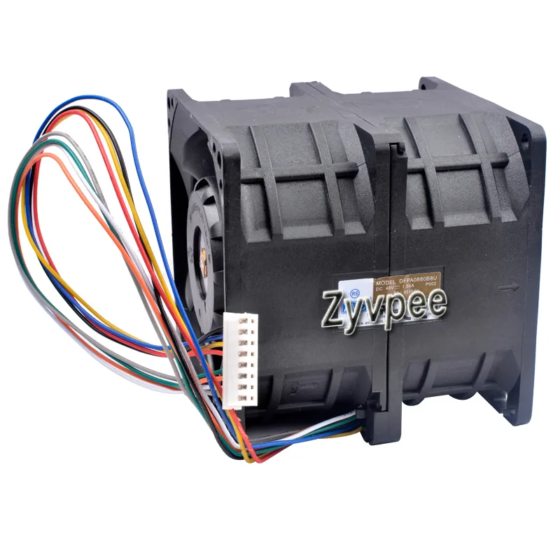 Zyvpee Zyvpee DFPA0880B8U 80mm DC48V 1.56A 8-Pin Double Motor case fan — product photo