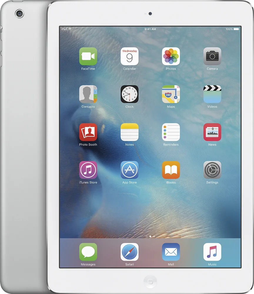 Apple Apple iPad Air A1474 MD788LL/A 16GB Wi-Fi Silver tablet — product photo