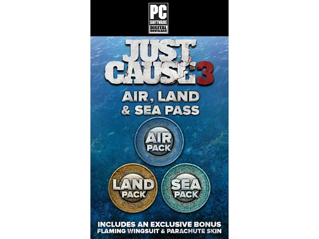 SQUARE ENIX USA SQUARE ENIX USA SE151 Just Cause 3 Air Land Sea Expansion Pass downloadable game — product photo