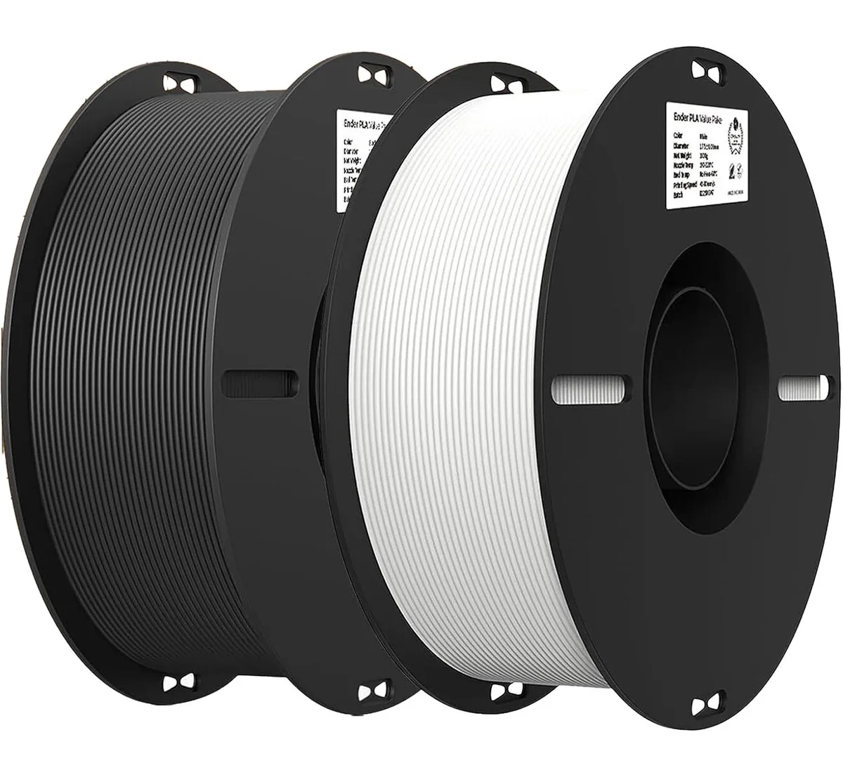 Creality Creality Ender PLA Filament 1.75mm 2 Roll Bundle Black White — product photo