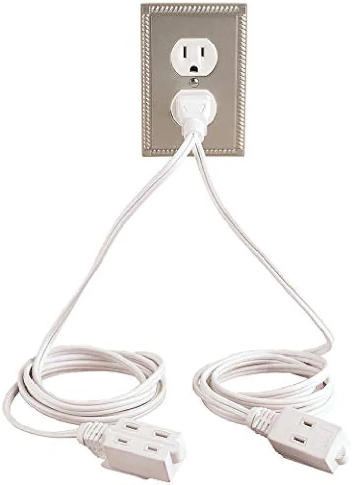 TAURKENAM TAURKENAM Double Ended Extension Cord White — product photo