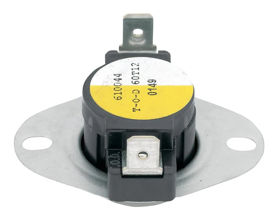 Small rectangular HVAC fan control with flanged airstream mount and two terminals