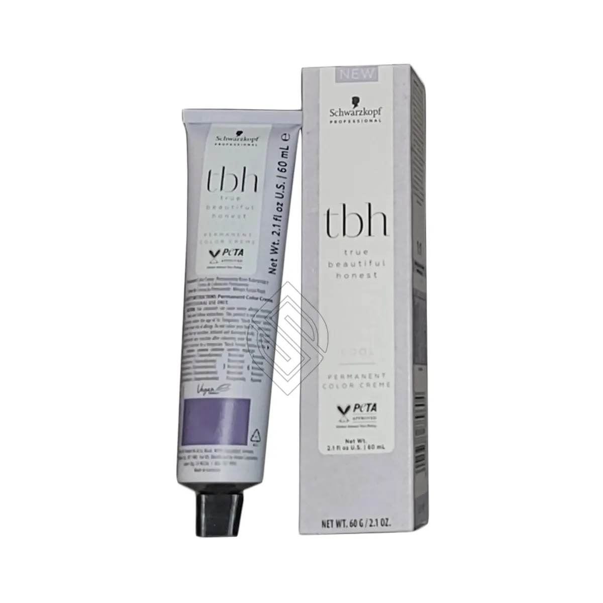 Small 60g tube of Schwarzkopf TBH 7-16 cool medium blonde hair colour creme