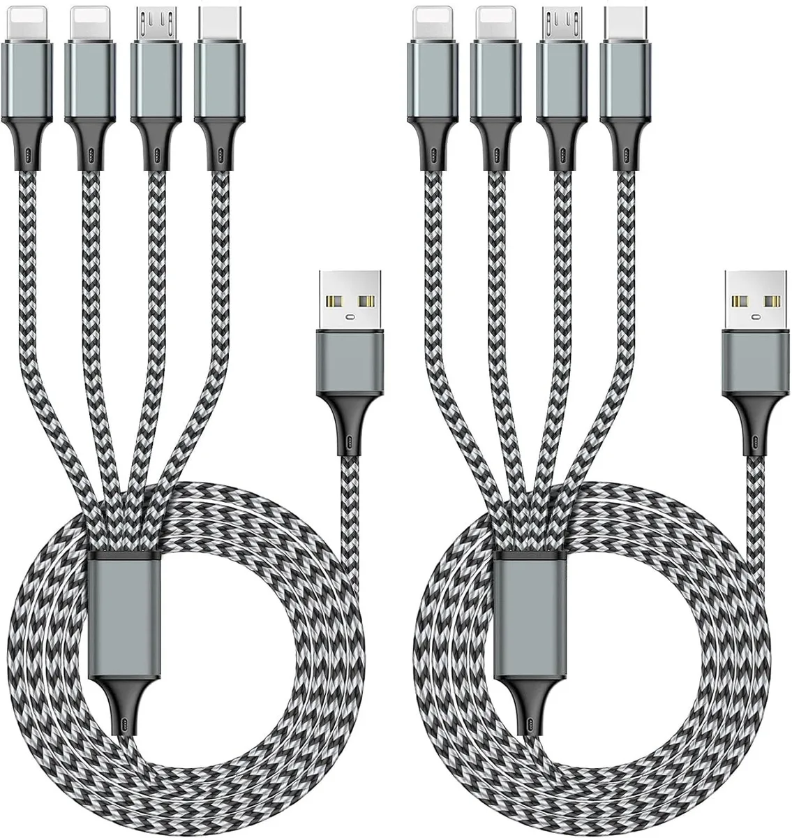 iworkmart iworkmart 4-in-1 Multi Charging Cable 6ft 2-Pack — product photo