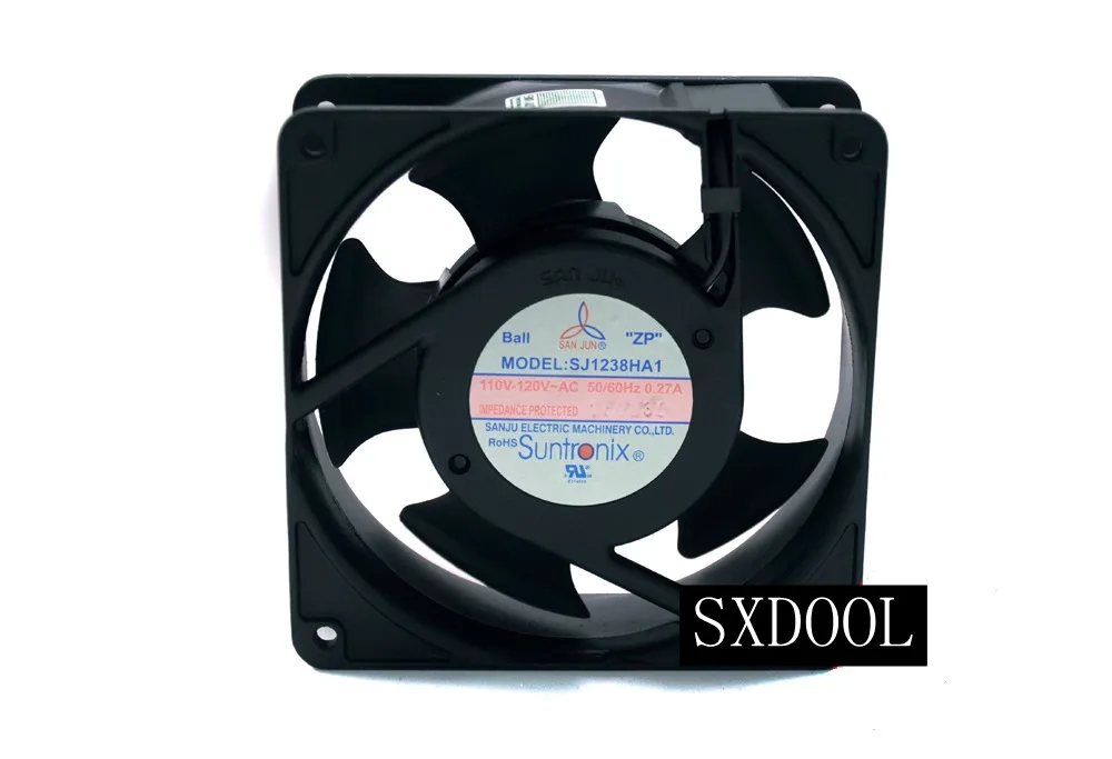 SXDOOL SXDOOL 12038 110V 0.27A 2600/3000 RPM 38mm case fan — product photo