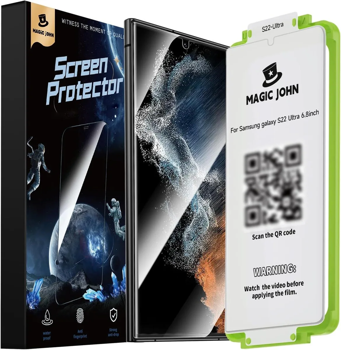 NuoTo NuoTo Screen Protector 2 Pack for Galaxy S22 Ultra 6.8 inch — product photo