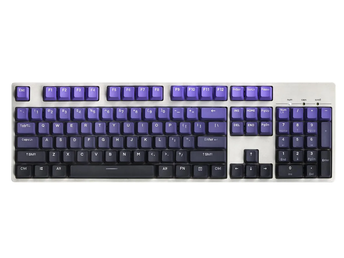 Corn Electronics Corn Electronics 122-Key PBT Dye-Sub Keycap Set OEM Profile Purple Qi Donglai — product photo