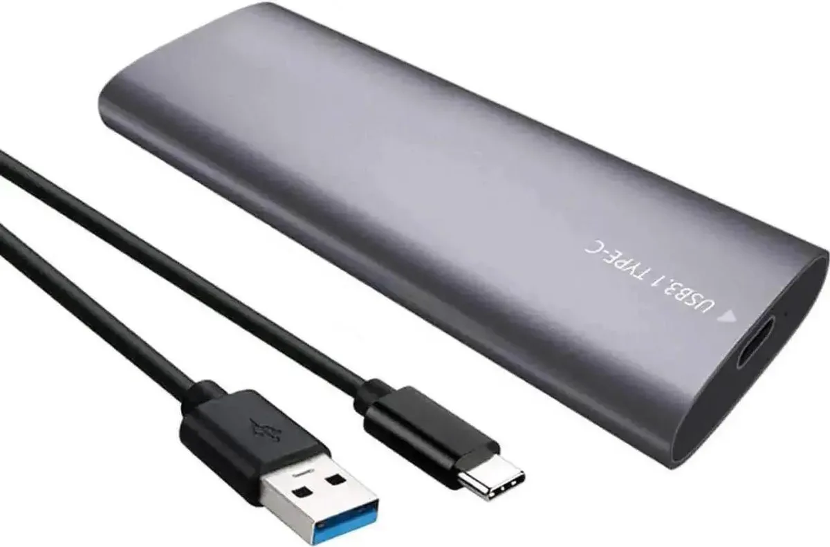 SMUGDESK SMUGDESK Gray Dual-Protocol M.2 SSD to USB 3.1 Type-C Enclosure — product photo