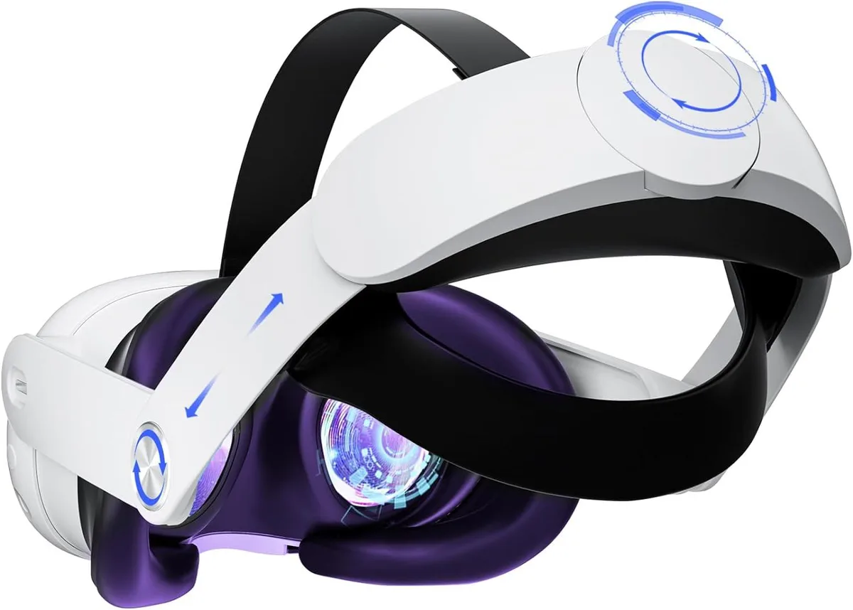 IHDAPP IHDAPP Elite Head Strap for Meta Quest 3 White 0.67in cushion — product photo