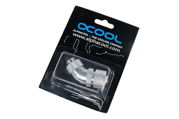 Alphacool Alphacool HF 13/10 45° Revolvable Compression Fitting Chrome 17151 — product photo