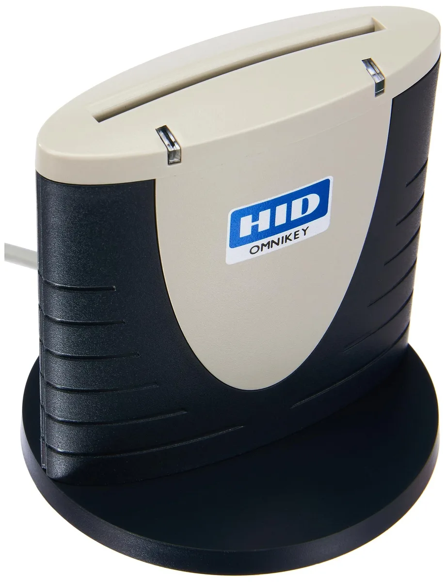 HID Fargo HID Fargo OMNIKEY 3121 R31210320-01 Smart Card Reader 2 in 1 accessory — product photo
