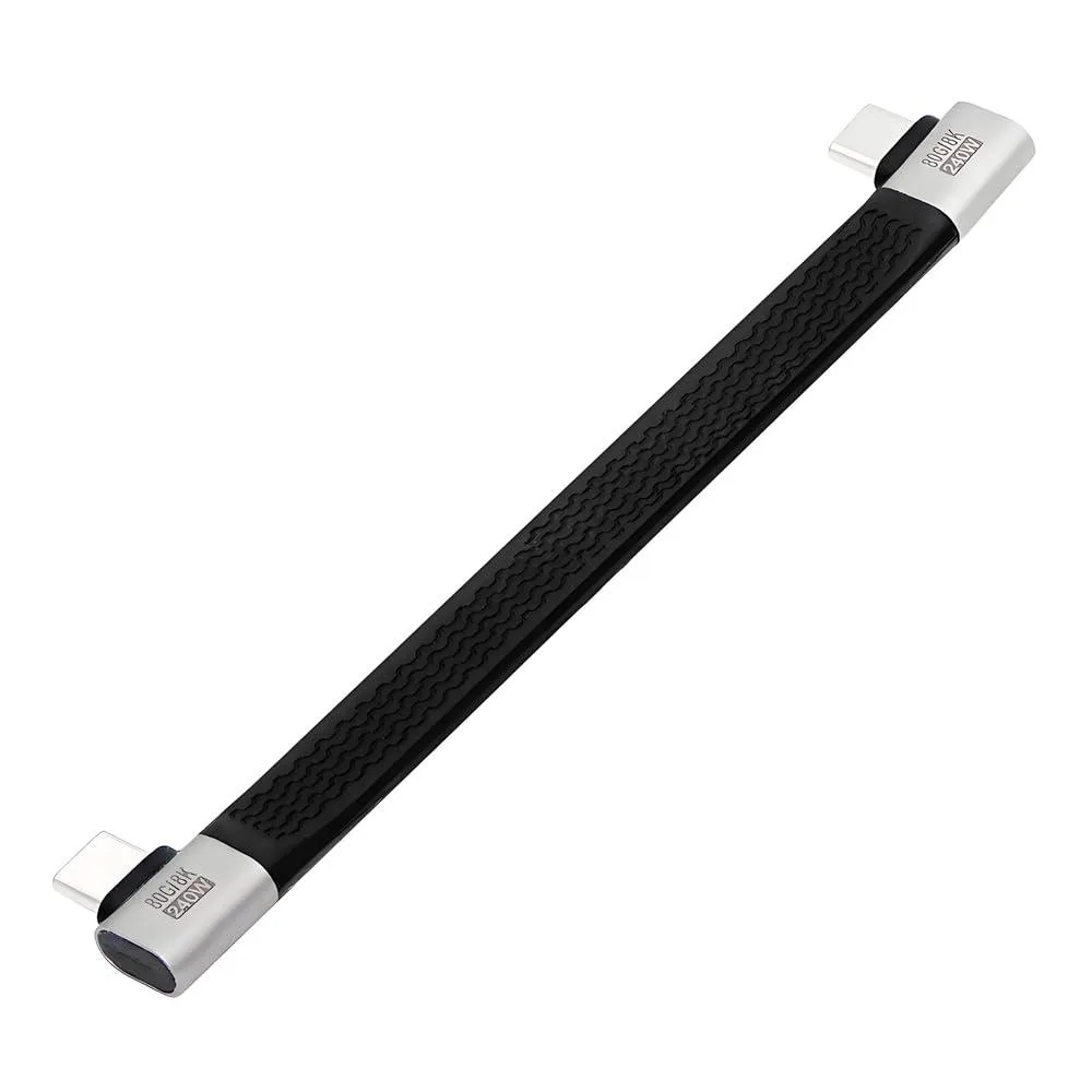 Fervit Fervit USB 5.0 cable 13 cm 80 Gbps 240 W dual right-angle — product photo