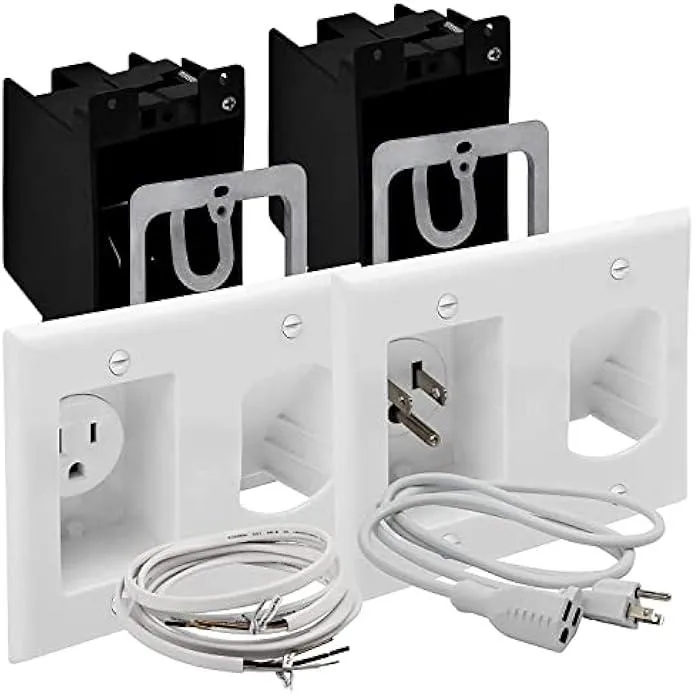 TAURKENAM TAURKENAM TG115RPS 2-Gang In-Wall Cable Management Kit — product photo