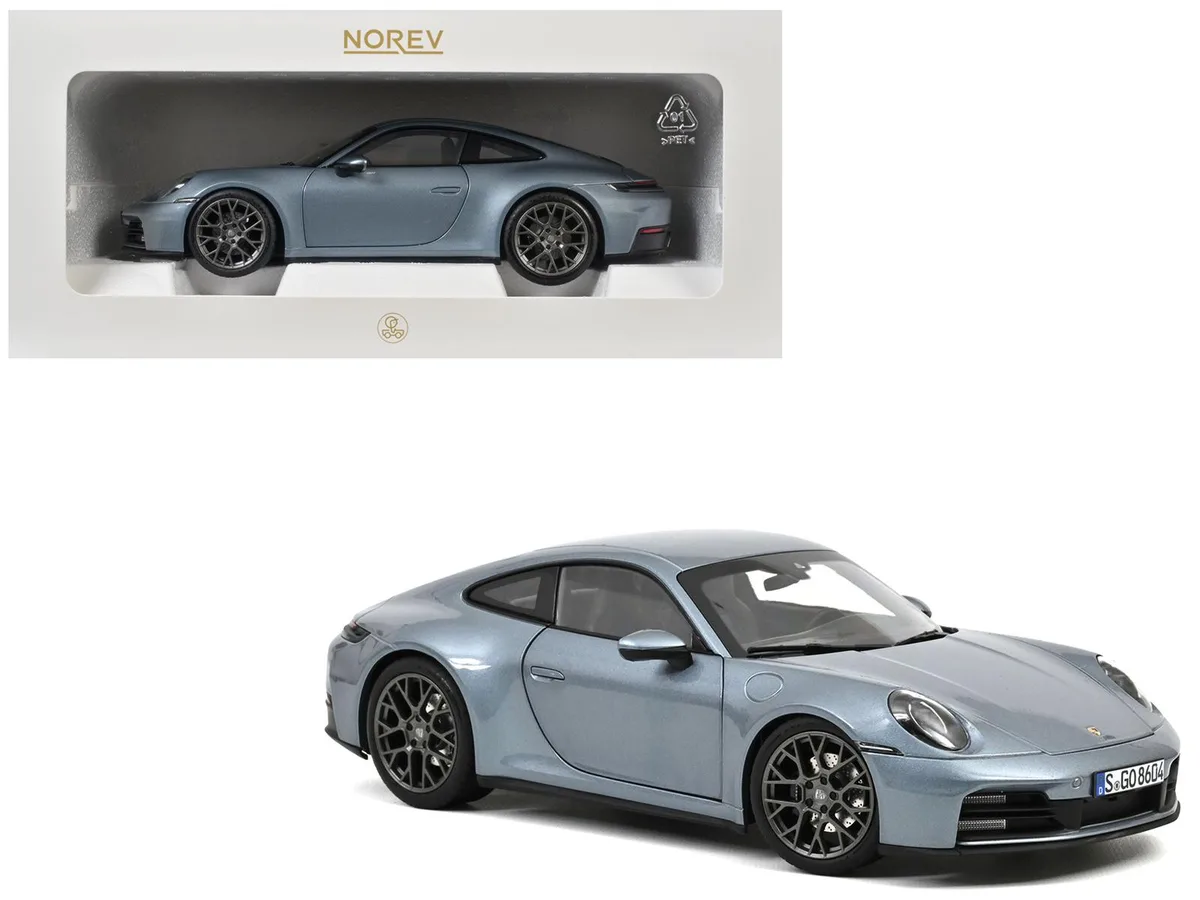 Norev Norev 2024 Porsche 911 Carrera Polar Silver Metallic 1/18 Diecast Model Car — product photo