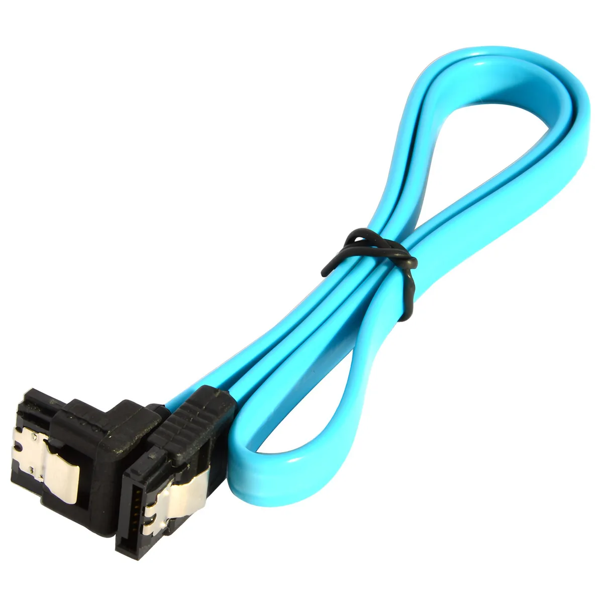 JacobsParts Inc. JacobsParts Inc. STAL-BLU SATA cable 18 inches 90 degree right angle locking latch blue — product photo
