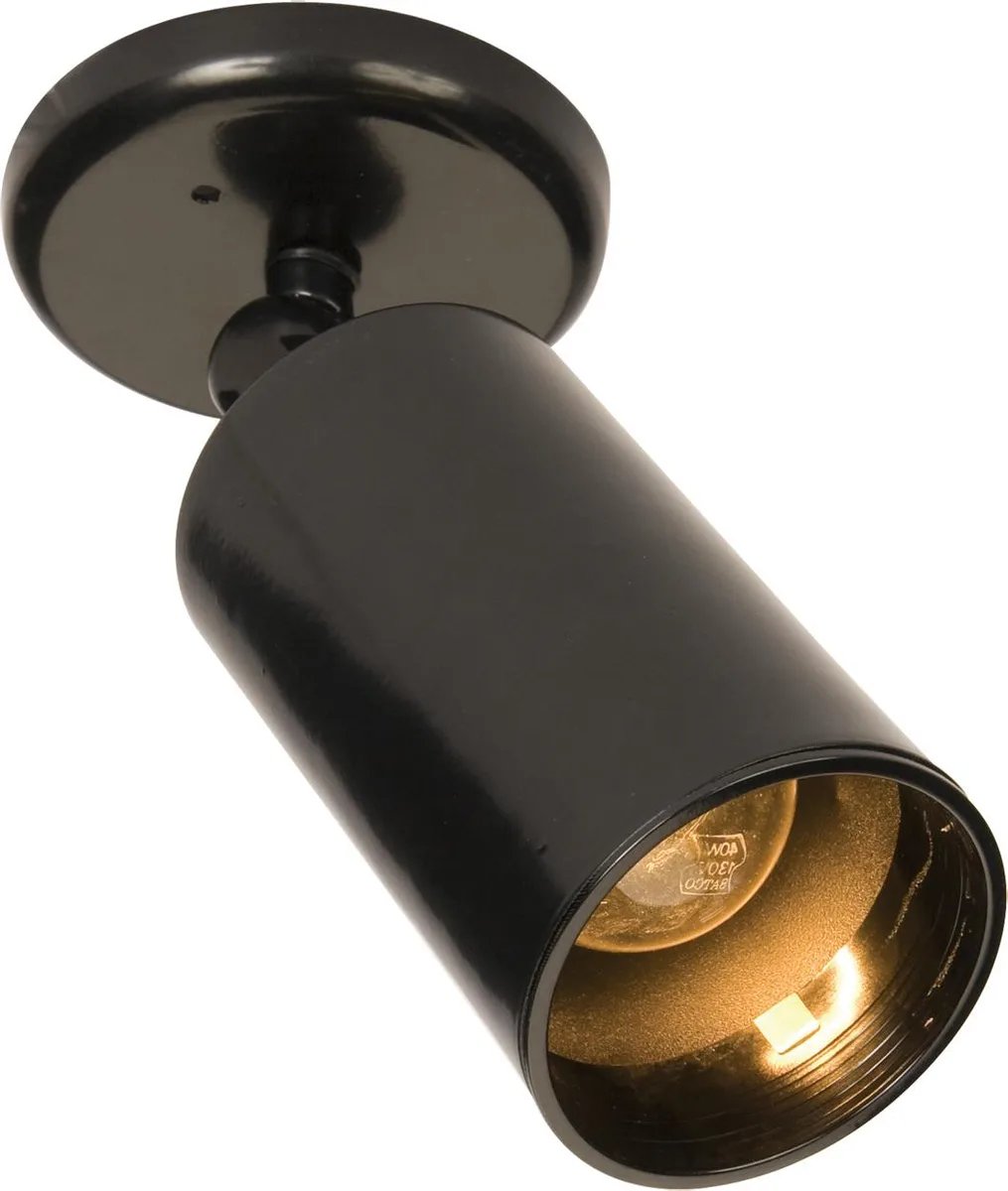 Maxim Mfg. Maxim Mfg. 1-Light Can Wall/Flush Mount Black 92010BK — product photo