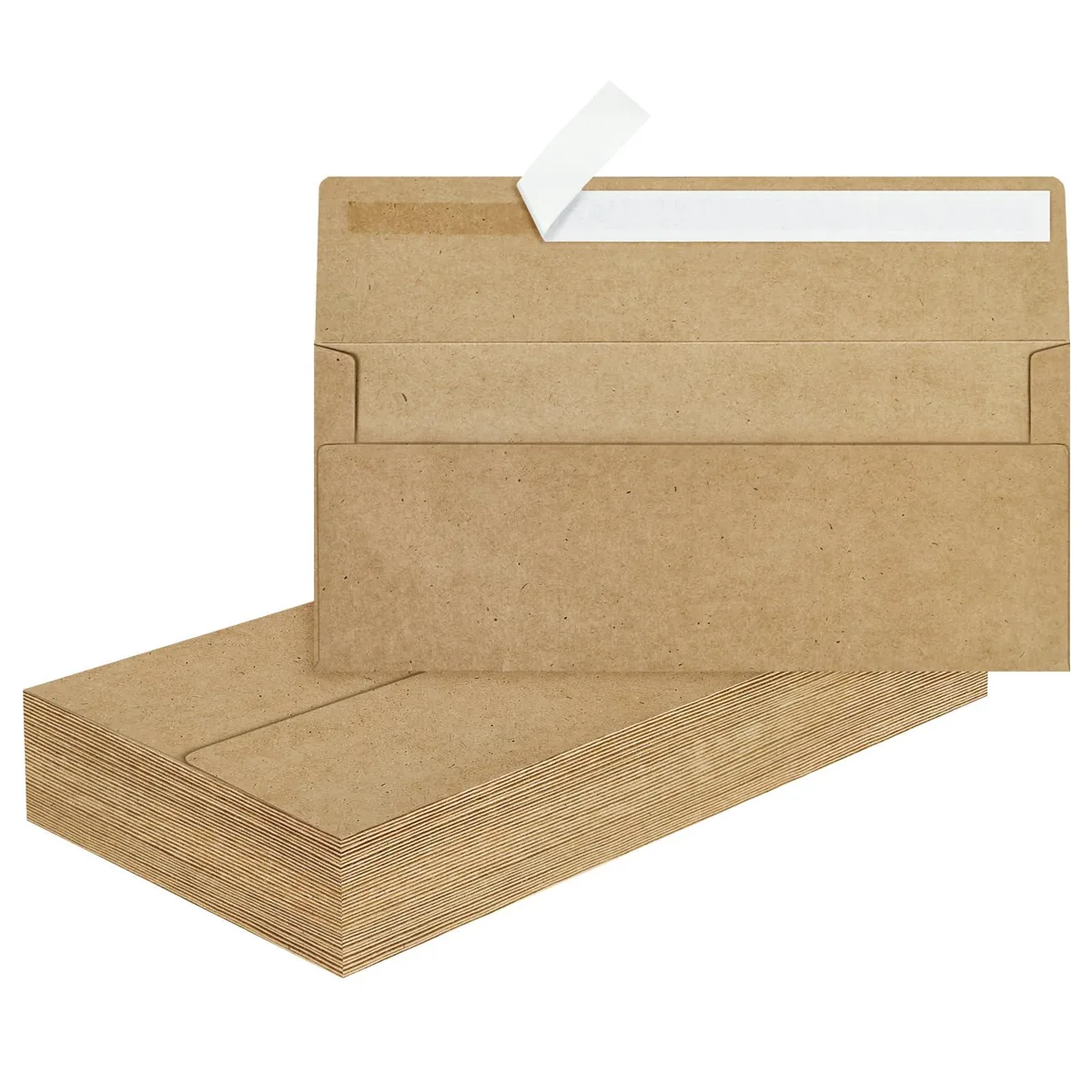  Mulbozy Kraft #10 Self-Seal Envelopes 50 Pack 9.5 x 4.12 in — product photo