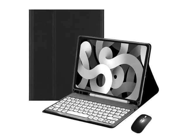 LORDWORLD LORDWORLD Keyboard Case &amp; Mouse for Galaxy Tab A8 10.5 inch SM-X200/X205/X207 2022 Black — product photo
