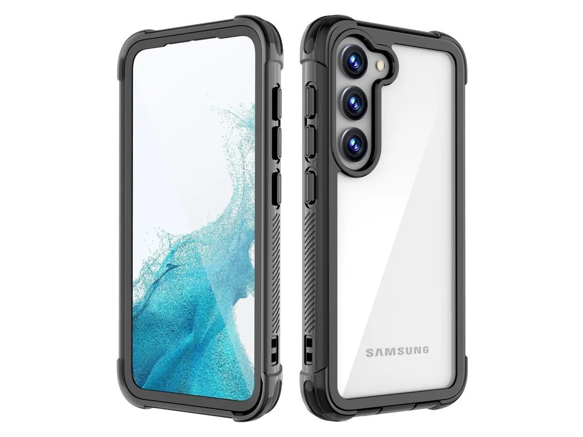 BONAEVER BONAEVER Samsung Galaxy S23 6.1 inch Case with Built in Screen Protector Black — product photo