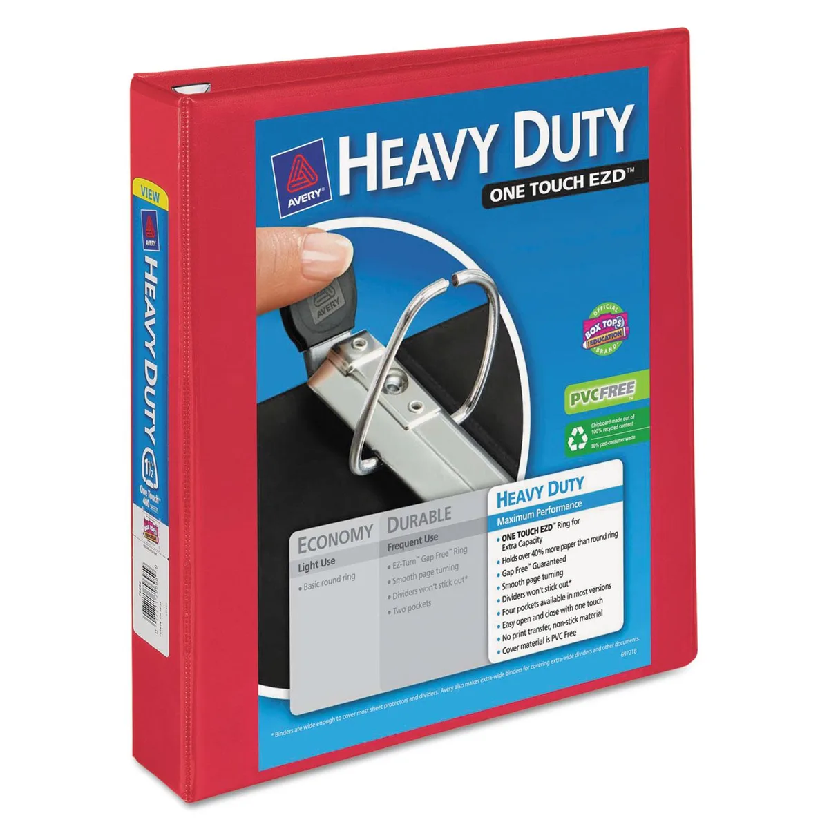 Avery Avery 79171 1.5" Heavy-Duty View Binder Red — product photo