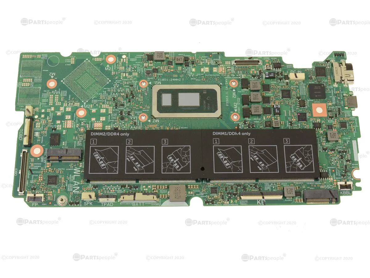 DELL DELL Motherboard FJ7F9 for Inspiron 7591 7791 2-in-1 i7-10510U 1.8GHz — product photo