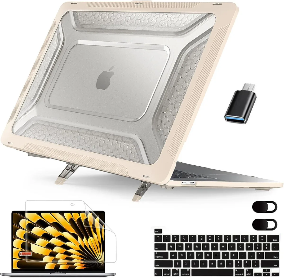 BONAEVER BONAEVER MacBook Pro 16 Inch Case A2141 2019 2020 Khaki — product photo