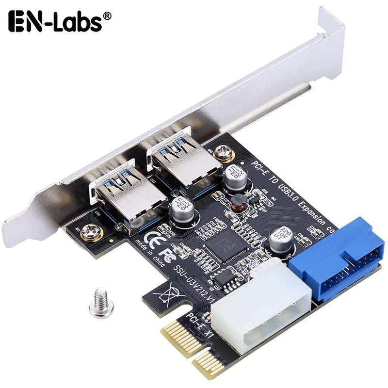 EN-Labs EN-Labs PCE4USB-RD1 PCIe USB 3.0 expansion card 4-port 20-pin internal Molex — product photo