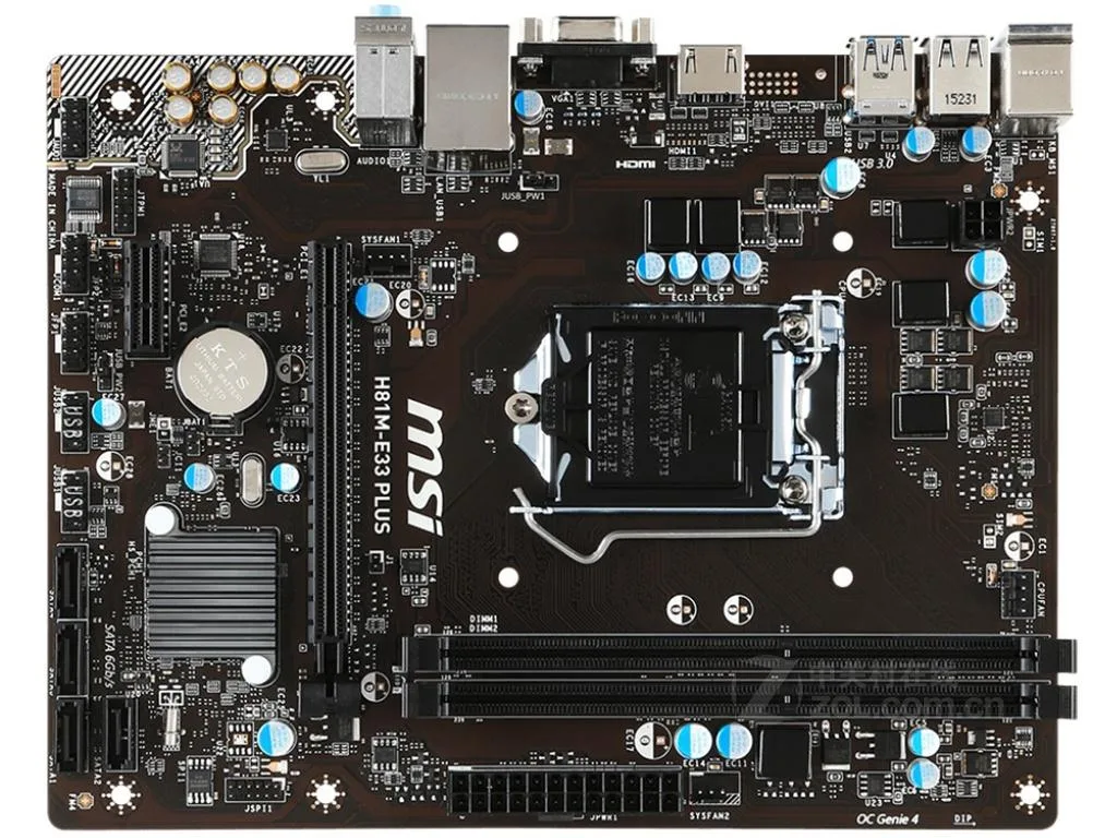 MSI MSI H81M-E33 PLUS LGA 1150 Intel H81 Micro ATX motherboard — product photo