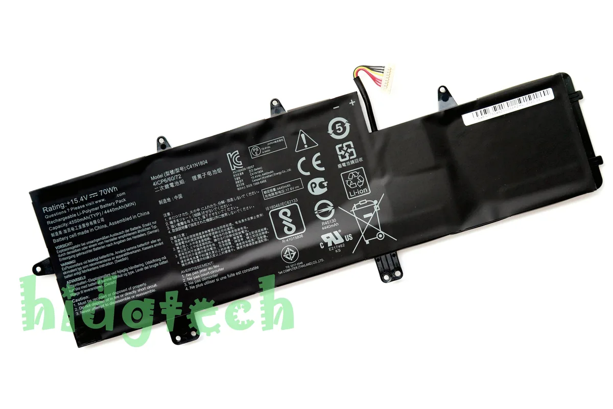 Beisite Beisite C41N1804 15.4V 70W laptop battery for Asus ZenBook Pro 14 UX450FD UX480FD — product photo
