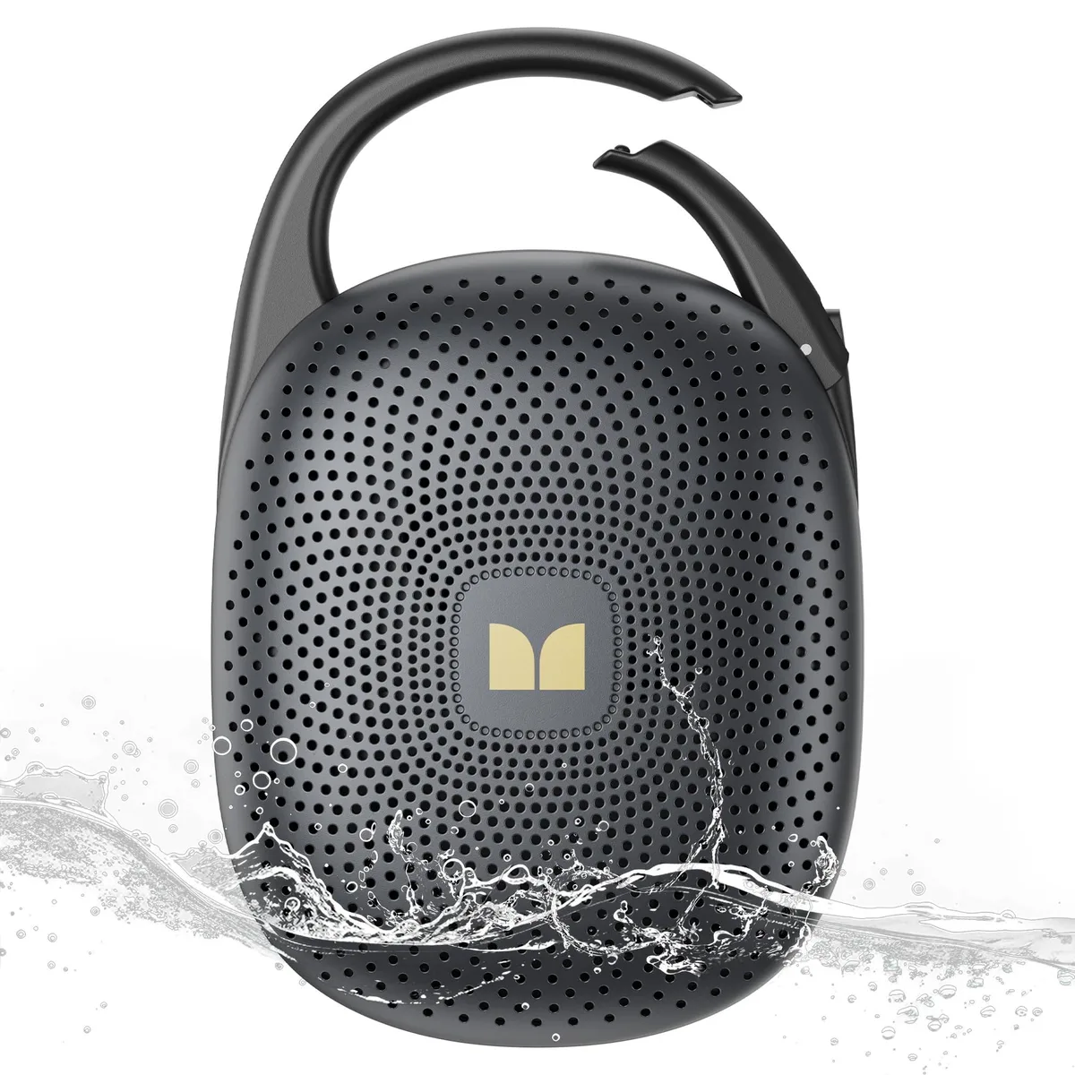  Monster S370 portable speaker, Bluetooth 6.0, 29 h, integrated carabiner, IPX7, Black — product photo