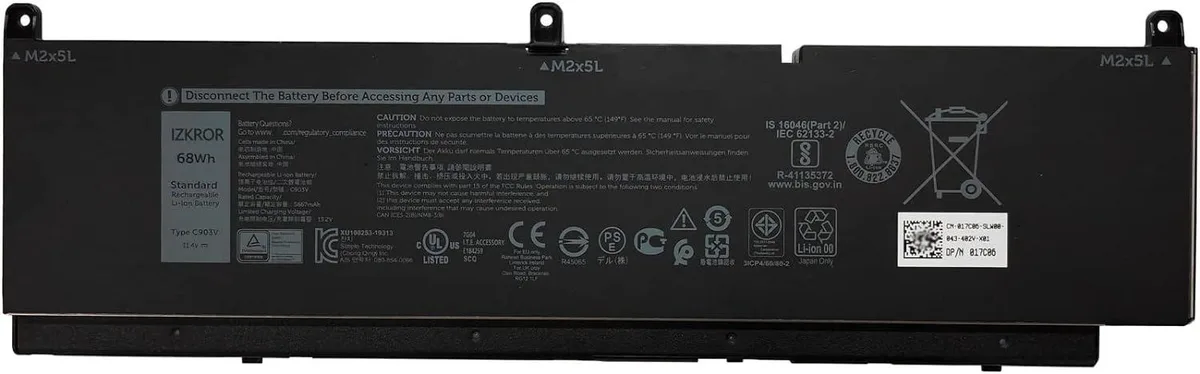 NShi NShi C903V 68Wh 5667mAh 11.4V laptop battery — product photo
