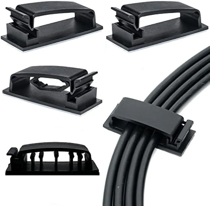 Ksin Ksin cable clips 50 pcs self-adhesive black — product photo
