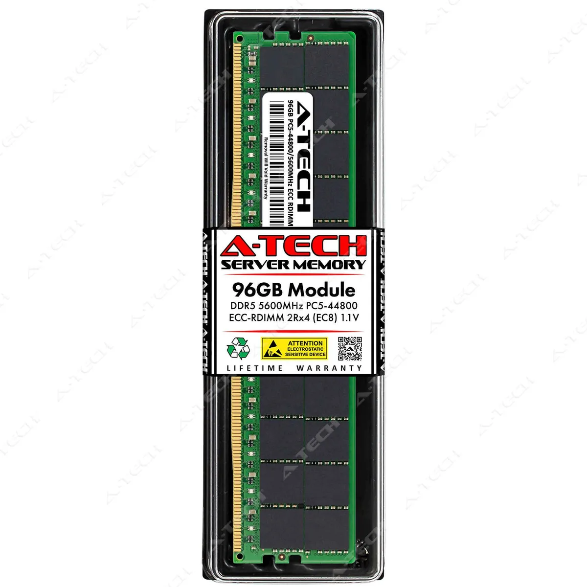 A-Tech A-Tech 96GB DDR5 5600 ECC RDIMM 2Rx4 Samsung M321RYGA0PB0-CWM Server RAM — product photo
