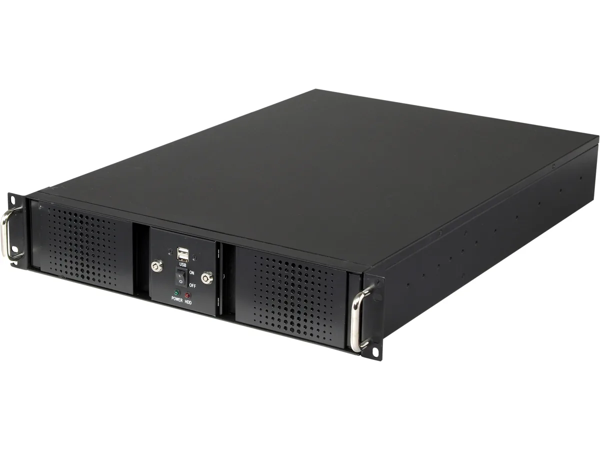 Athena Power Athena Power RM-DD2U24E608 2U server chassis — product photo