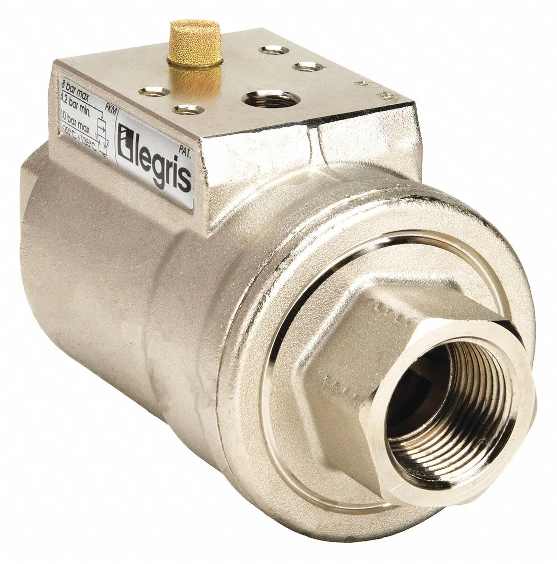 Legris Legris 4203 20 28 20 Axial Valve FNPT 3/4" x 3/4" trap — product photo