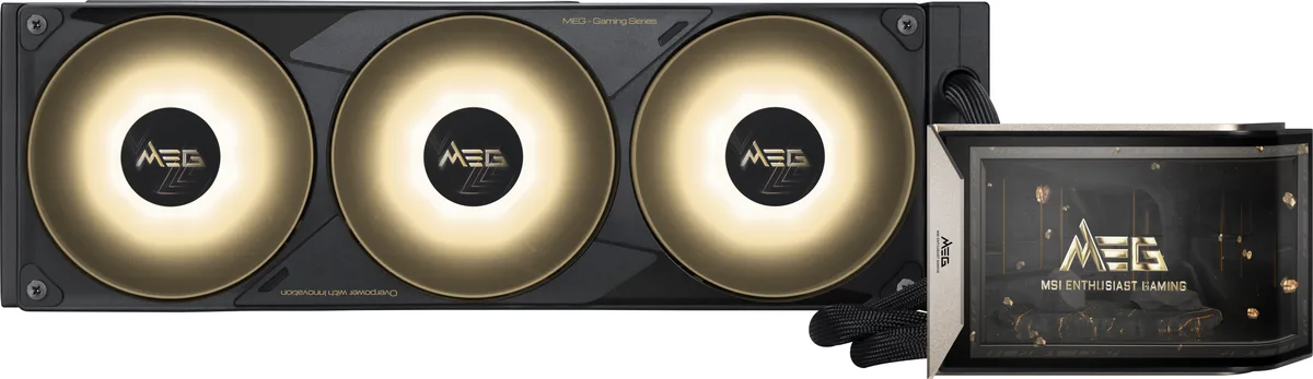 MSI MSI MEG Coreliquid E15 360 liquid cooler 360mm 30mm 6.67" AMOLED — product photo