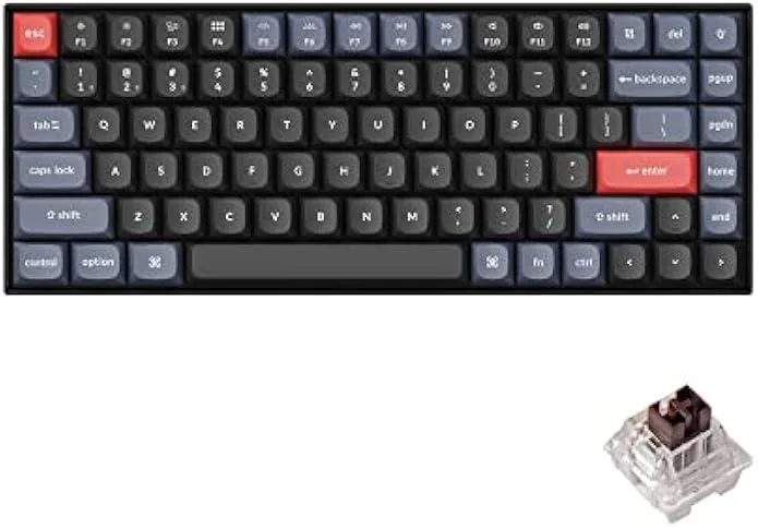 TAURKENAM TAURKENAM K2 Pro QMK/VIA 75% Hot-Swappable Brown Switch Gaming Keyboard — product photo