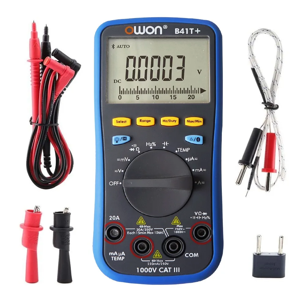 Mimo Tech Mimo Tech B41T 4 1/2 Digit Digital Multimeter with Bluetooth 4.0 — product photo