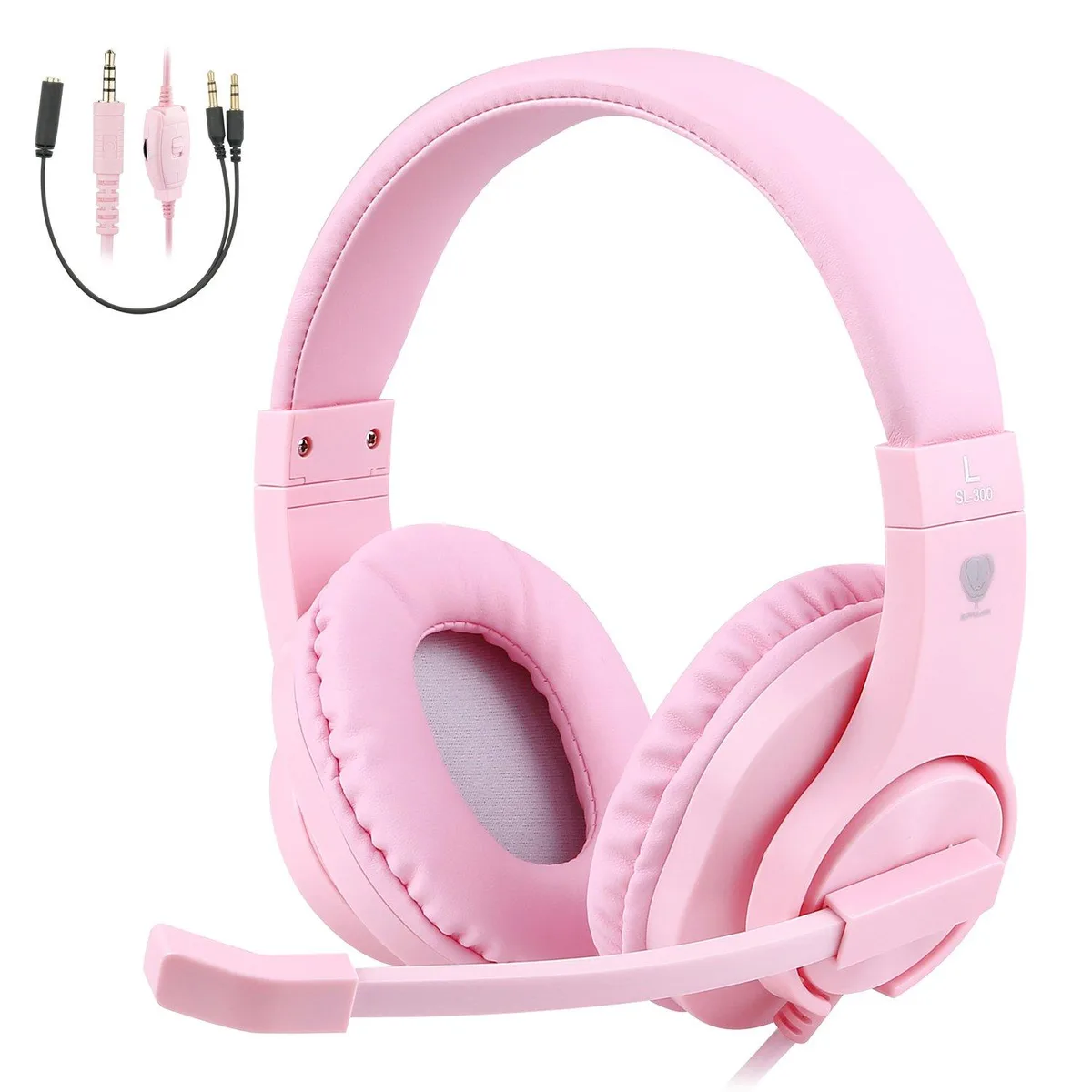 BeFree CW63P-BF-123 Over-Ear Headphones Pink 3.5mm 40mm 32ohm 2.1m — product photo