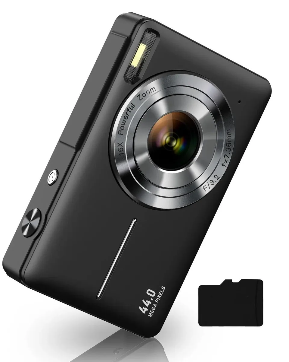 Camkory US-DC403L-S 44MP 1080P 16X Digital Zoom 32GB Card Black — product photo