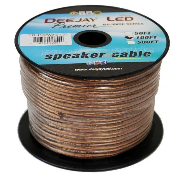 Deejay LED Deejay LED 100-Foot 16 Gauge 2-Conductor Speaker Cable — product photo