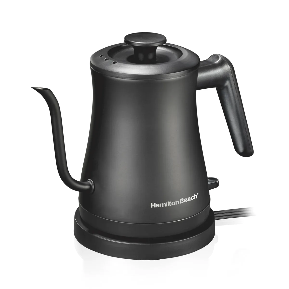  Hamilton Beach Compact Gooseneck Kettle 0.6 L 1200 W Black 41045 — product photo