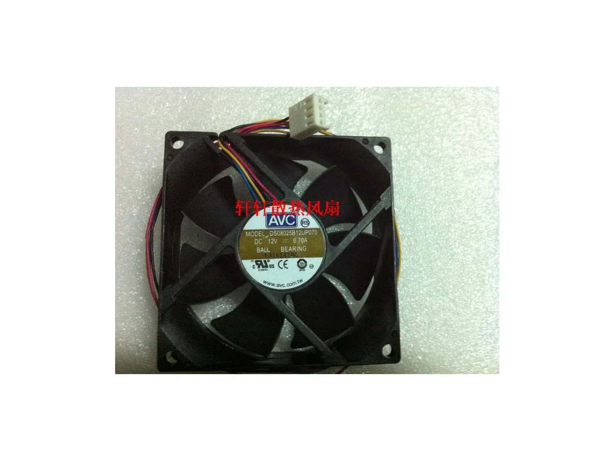 Fans Fans 8025 DS08025B12UP070 12V 0.70A Double Bearing 4 Goatswool Case Fan — product photo